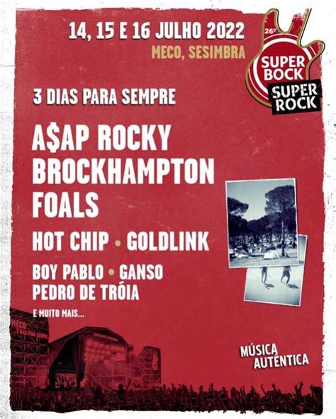 super bock super rock 2022 cartaz
